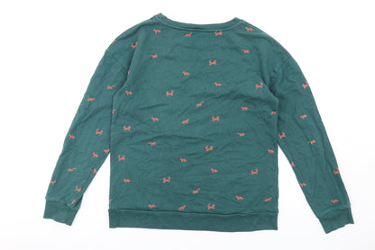 Womens UK Size S NEXT Green Pullover Sweatshirt
