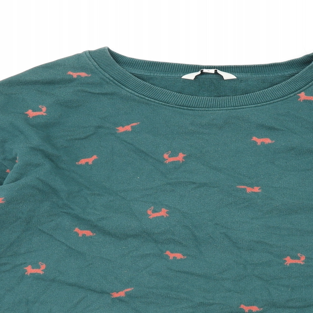 Womens UK Size S NEXT Green Pullover Sweatshirt