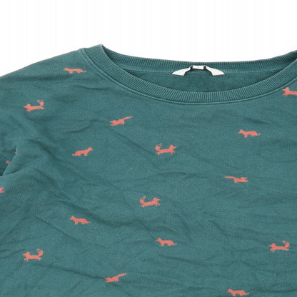 Womens UK Size S NEXT Green Pullover Sweatshirt