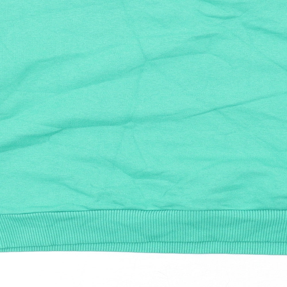 New Look Girls Green Cotton Pullover Sweatshirt Size 12-13 Years Pullover