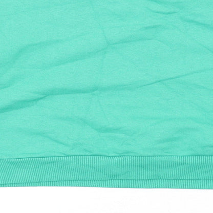New Look Girls Green Cotton Pullover Sweatshirt Size 12-13 Years Pullover