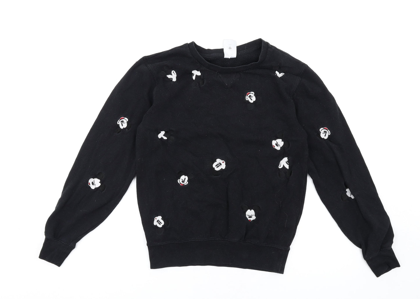 Womens UK Size S Disney Black Pullover Sweatshirt