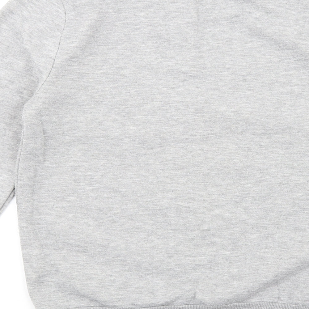 Womens UK Size 2XS Disney Grey Pullover Sweatshirt