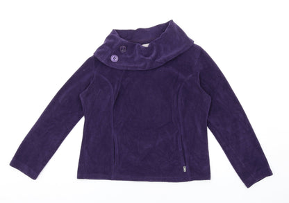 Per Una Womens Purple Polyester Pullover Sweatshirt Size M Pullover