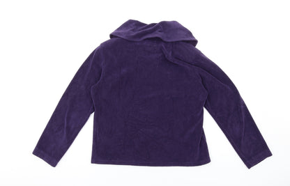 Per Una Womens Purple Polyester Pullover Sweatshirt Size M Pullover