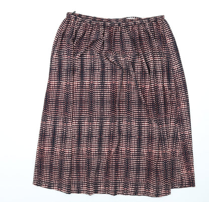 Per Una Womens Multicoloured Geometric Polyester A-Line Skirt Size 18 Drawstring