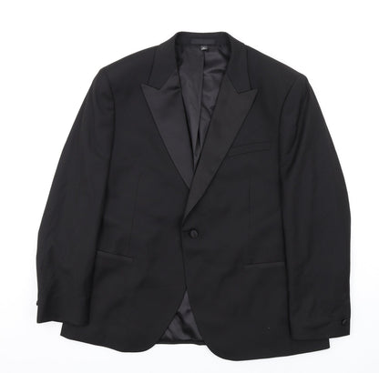 Mens UK Size 44 Marks and Spencer Regular Black Suit Jacket