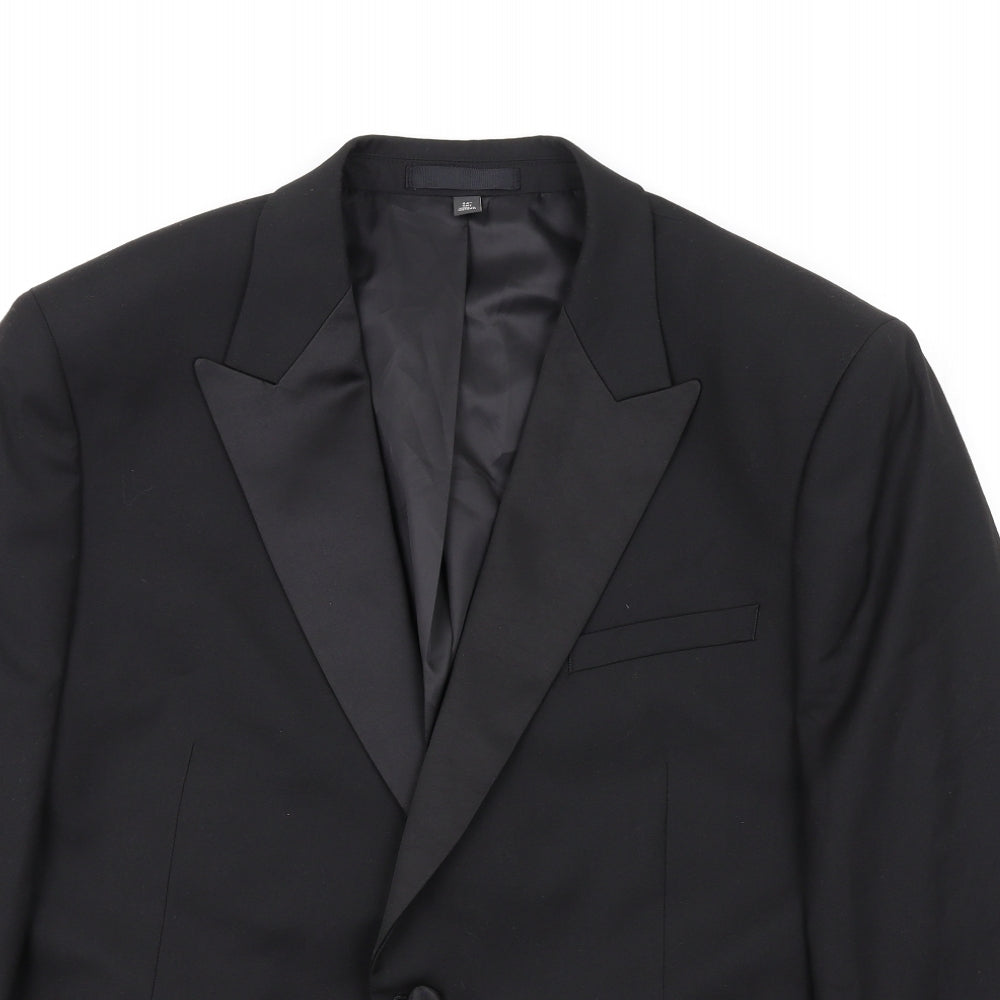 Mens UK Size 44 Marks and Spencer Regular Black Suit Jacket