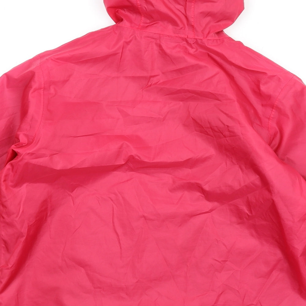 Quechua Girls Pink Rain Coat Coat Size 14 Years Zip
