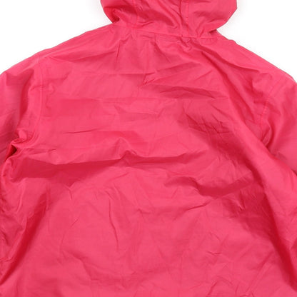 Quechua Girls Pink Rain Coat Coat Size 14 Years Zip
