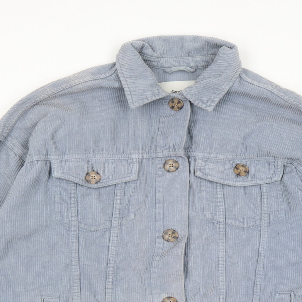 Mens UK Size S Stradivarius Blue Jacket