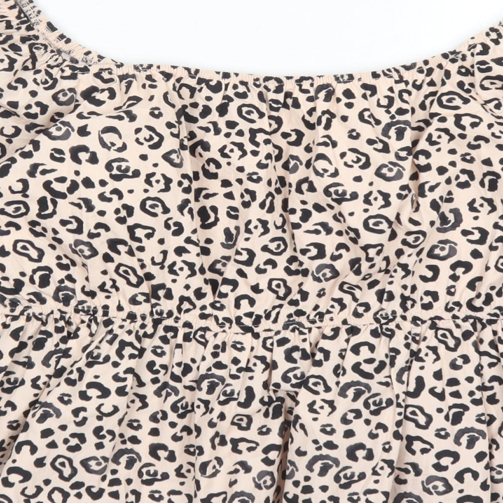 Womens UK Size 12 New Look Pink Basic Blouse