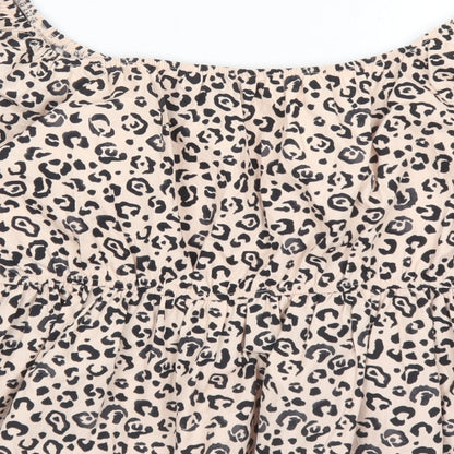Womens UK Size 12 New Look Pink Basic Blouse