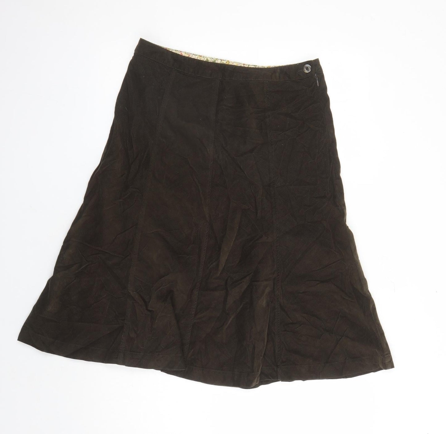 Womens UK Size 12 Tulchan Swing Corduroy Skirt