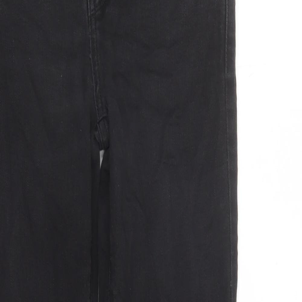 Levi's Womens Black Cotton Straight Jeans Size 28 in L28 in Regular Zip - Shaping