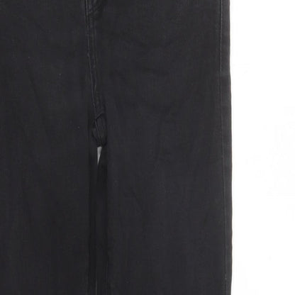Levi's Womens Black Cotton Straight Jeans Size 28 in L28 in Regular Zip - Shaping