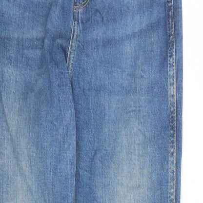 Pepe Jeans Womens Blue Polyester Cropped Jeans Size 24 in L24 in Slim Zip - Pockets