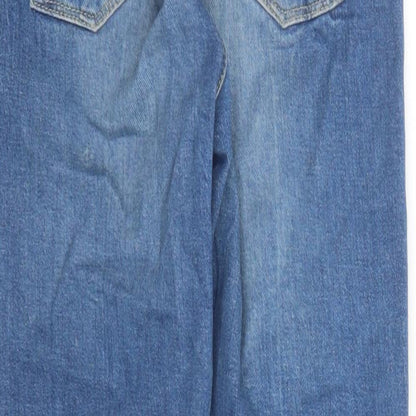 Pepe Jeans Womens Blue Polyester Cropped Jeans Size 24 in L24 in Slim Zip - Pockets
