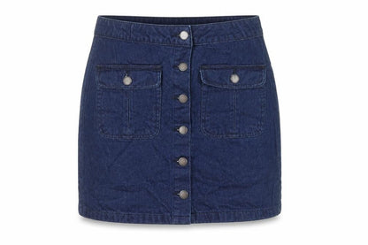 Womens UK Size 10 TU A-Line Denim Skirt