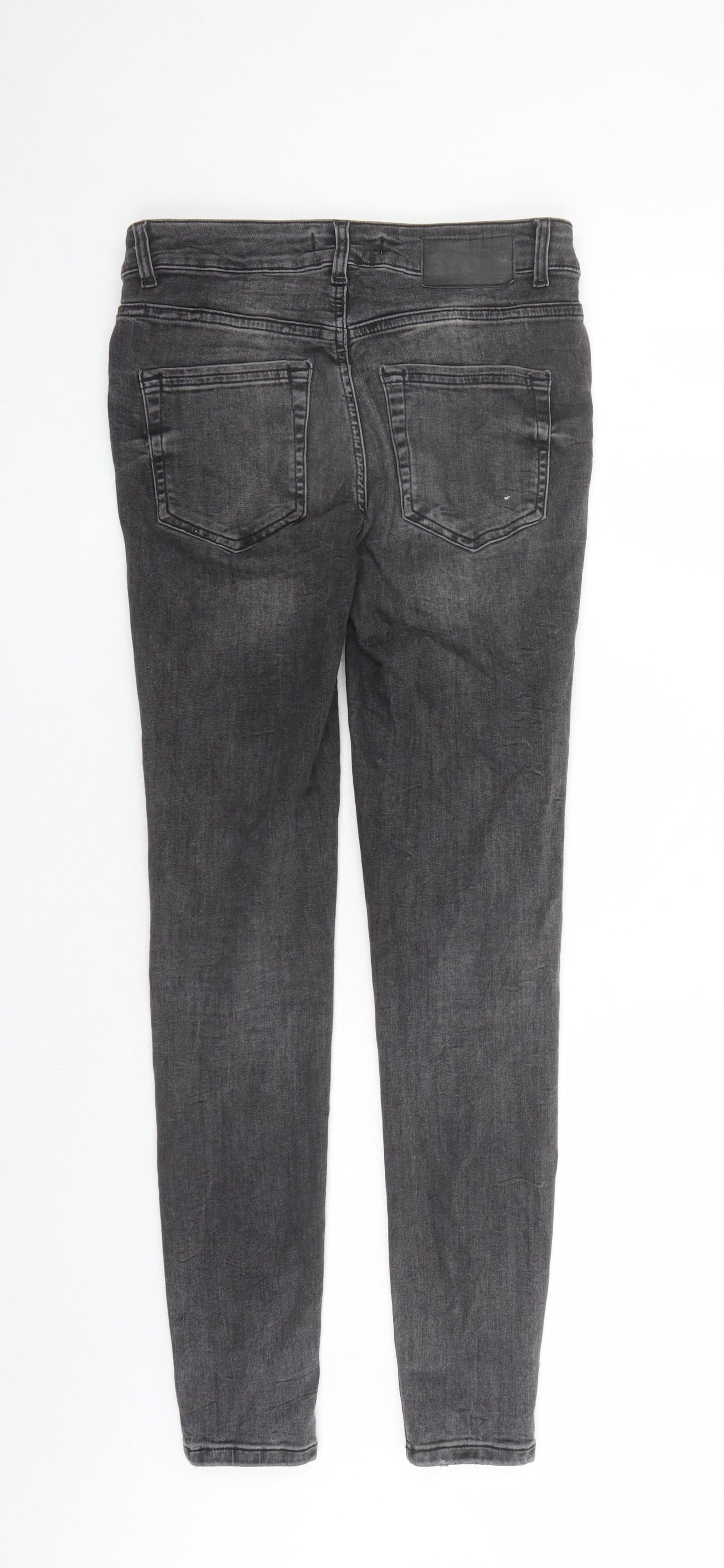 Womens UK Size S Pieces Regular Fit Skinny Grey Jeans