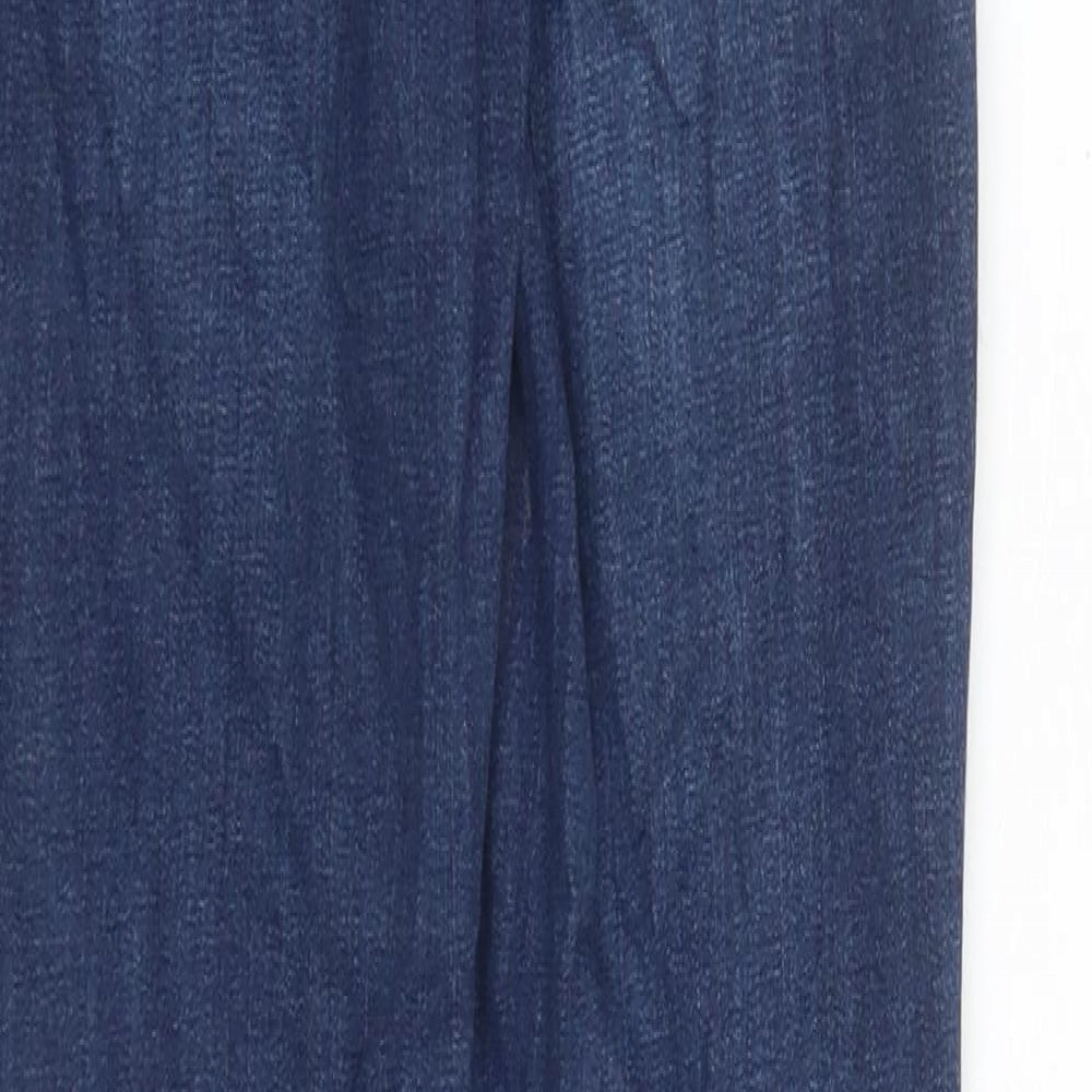 Oasis Womens Blue Cotton Skinny Jeans Size 8 L29 in Regular Zip - Pockets