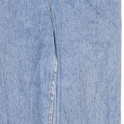 Lee Mens Blue Polyester Straight Jeans Size 30 in L31 in Regular Zip - Pockets