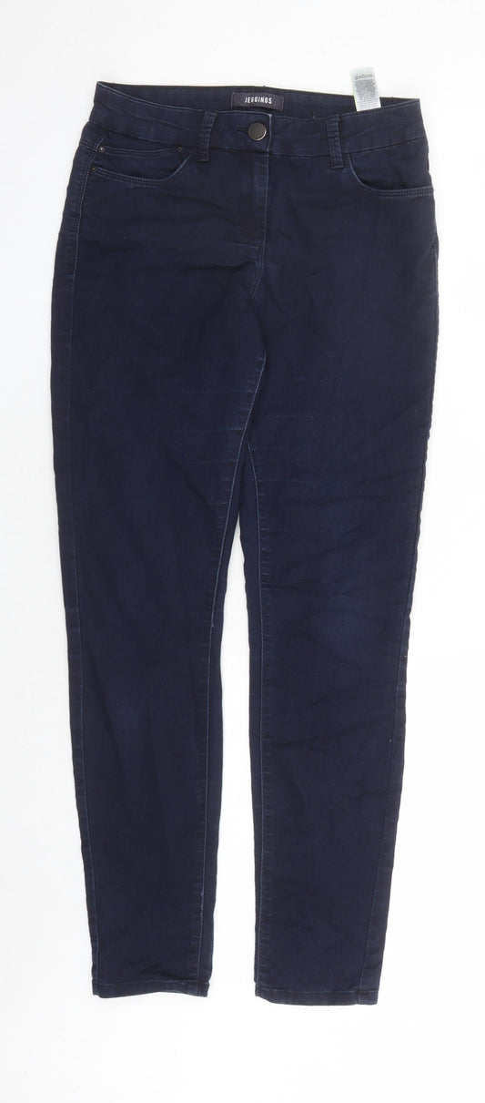 Womens UK Size 8 Marks and Spencer Regular Fit Jegging Blue Jeans