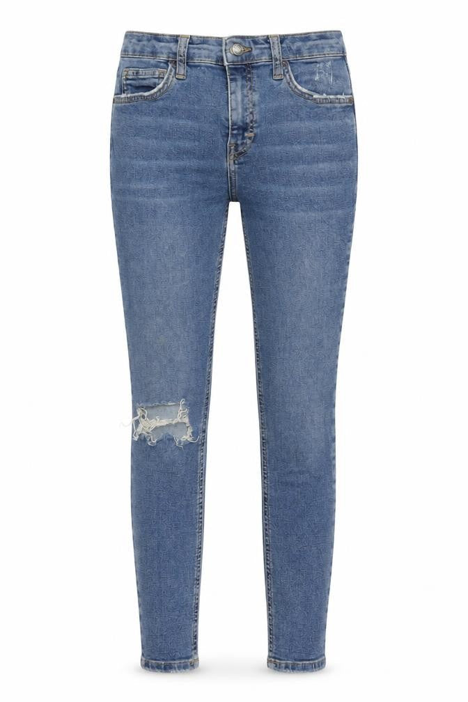 Womens UK Size 26 in Topshop Regular Fit Skinny Blue Jeans