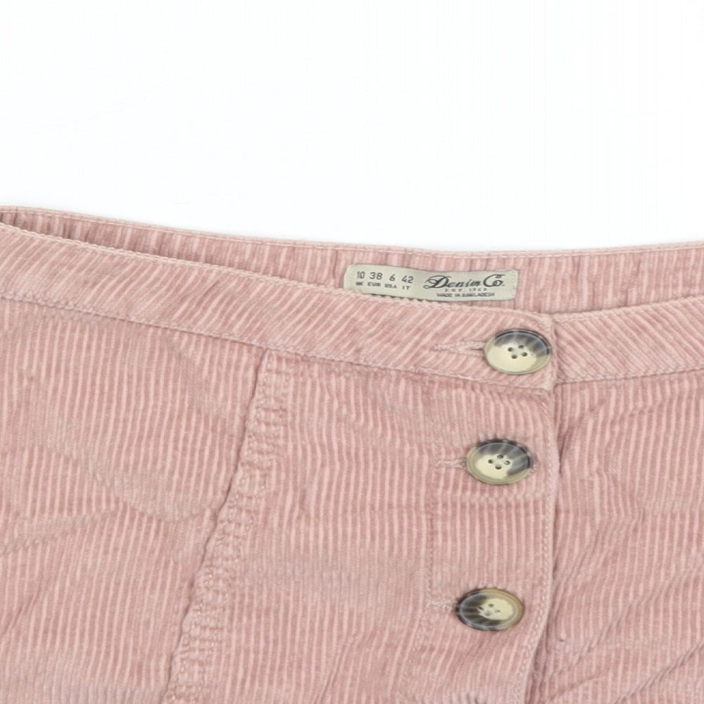 Womens UK Size 10 Denim & Co. Mini Corduroy Skirt