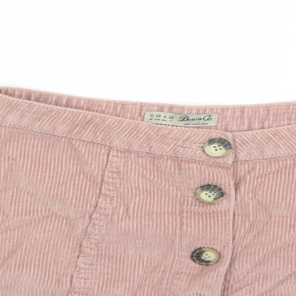 Womens UK Size 10 Denim & Co. Mini Corduroy Skirt