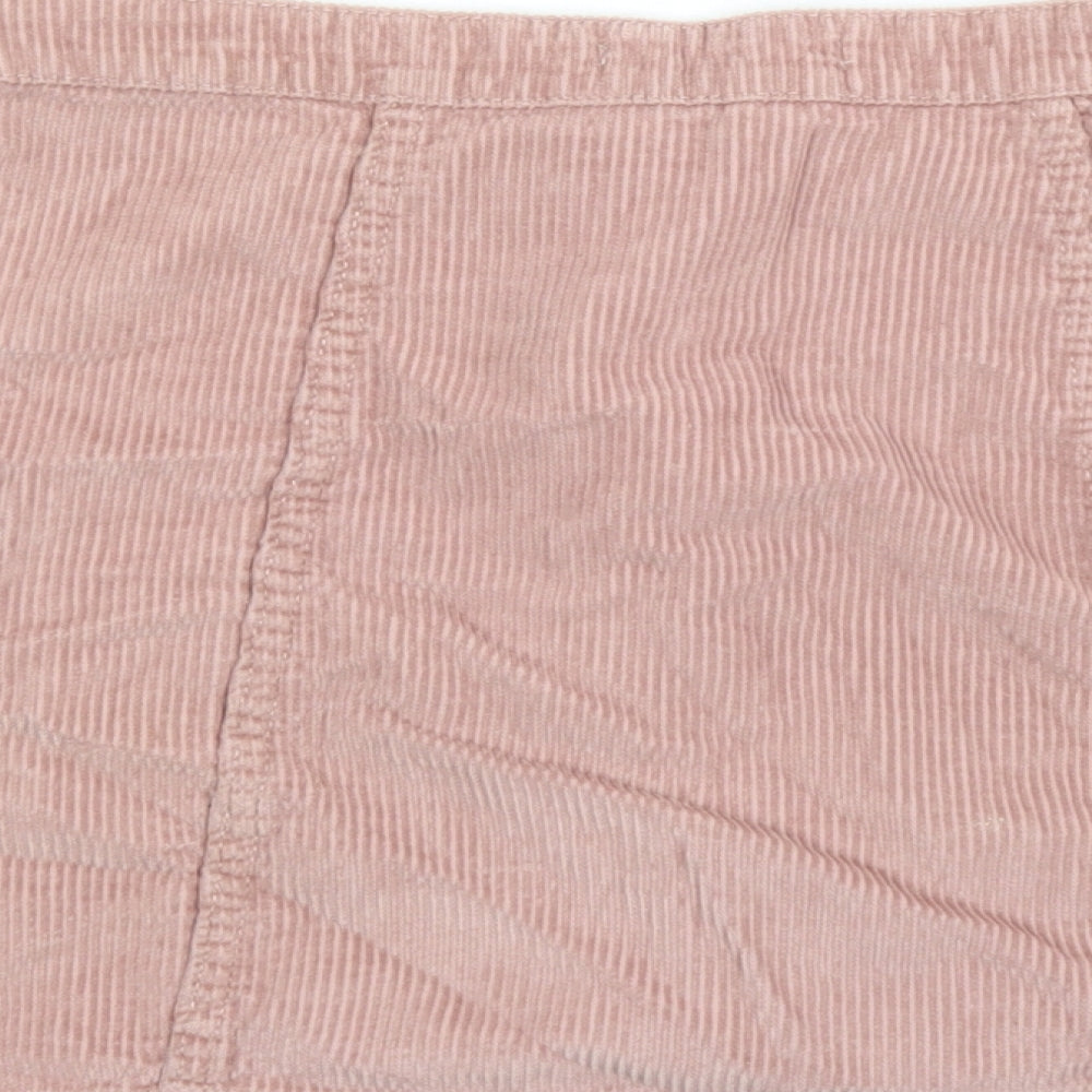 Womens UK Size 10 Denim & Co. Mini Corduroy Skirt