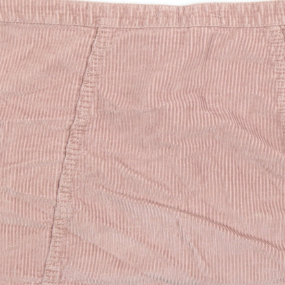 Womens UK Size 10 Denim & Co. Mini Corduroy Skirt