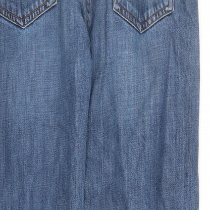 H&M Mens Blue Cotton Straight Jeans Size 30 in L32 in Regular Button - Pockets