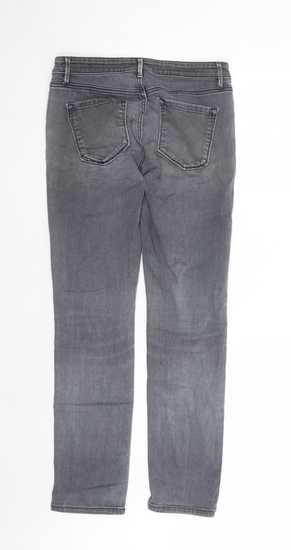 Womens UK Size 30 in LOFT Regular Fit Straight Grey Jeans