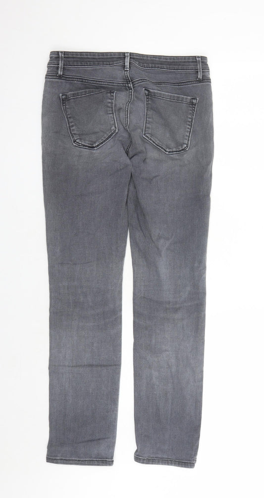 Womens UK Size 30 in LOFT Regular Fit Straight Grey Jeans