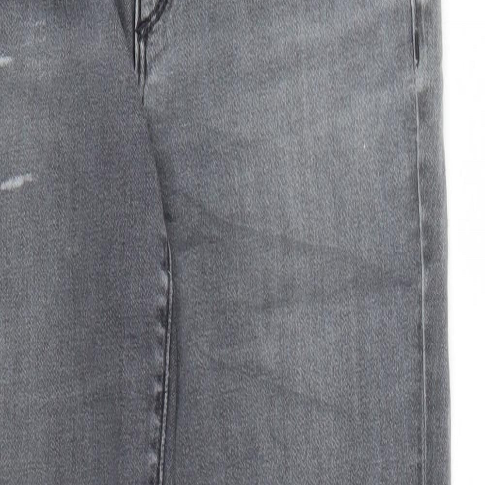 Womens UK Size 30 in LOFT Regular Fit Straight Grey Jeans