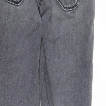 Womens UK Size 30 in LOFT Regular Fit Straight Grey Jeans