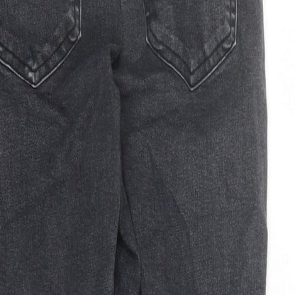 Topshop Womens Black Cotton Skinny Jeans Size 30 in L27 in Regular Zip - Pockets