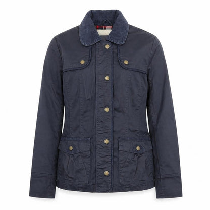 Coated London Womens Blue Jacket Size 10 Snap