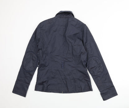 Coated London Womens Blue Jacket Size 10 Snap