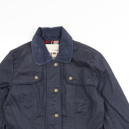 Coated London Womens Blue Jacket Size 10 Snap