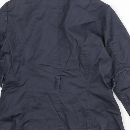 Coated London Womens Blue Jacket Size 10 Snap