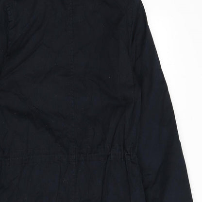 Womens UK Size 10 H&M Blue Parka Coat