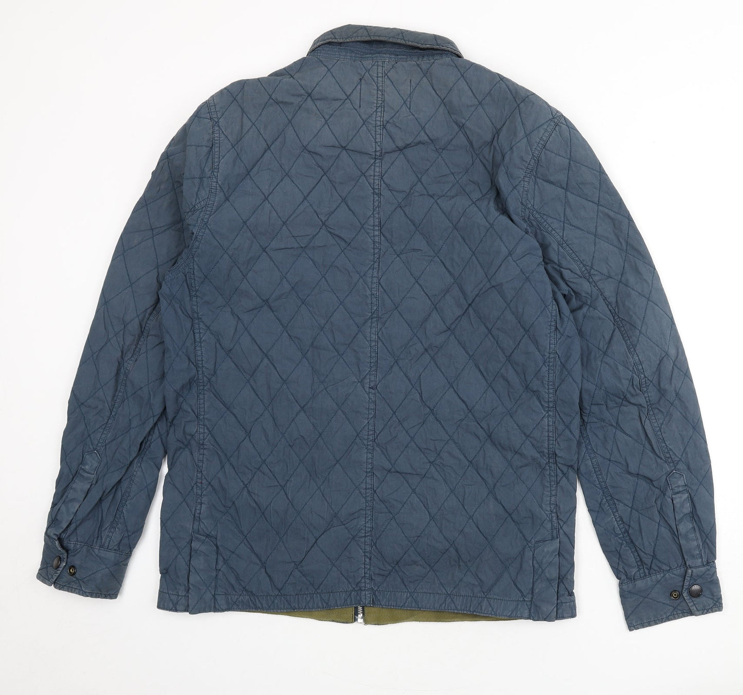 Mens UK Size L Scotch & Soda Blue Quilted Coat