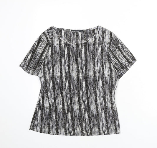 Womens UK Size S Reflections Multicoloured Basic T-Shirt
