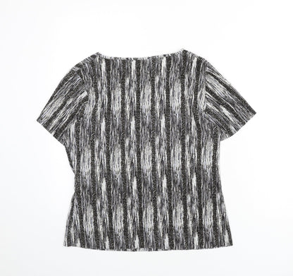Womens UK Size S Reflections Multicoloured Basic T-Shirt