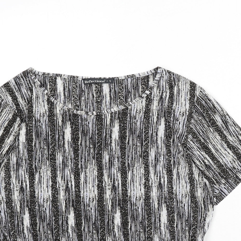 Womens UK Size S Reflections Multicoloured Basic T-Shirt