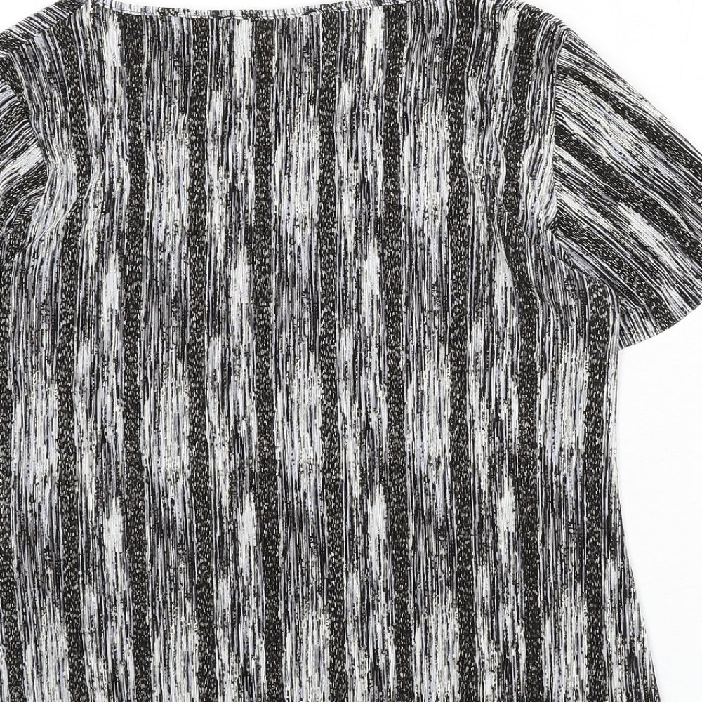 Womens UK Size S Reflections Multicoloured Basic T-Shirt