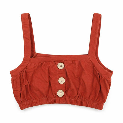Womens UK Size XS Pull&Bear Orange Cropped Tank