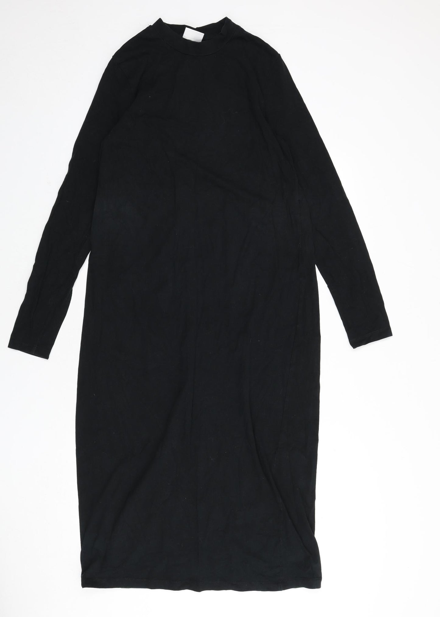 Mama-licious Womens Black Polyester Sheath Size L Round Neck Pullover
